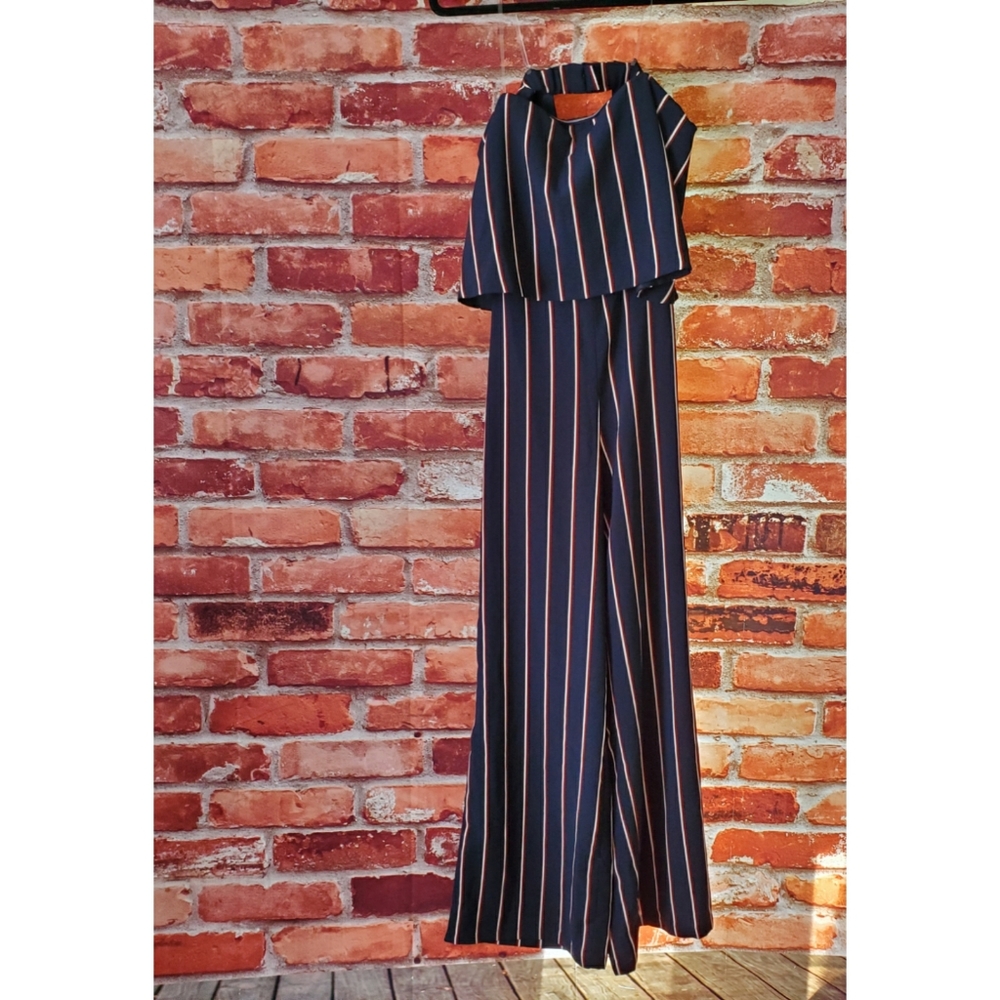 NWT Do+Be Open Back Navy Stapless Jumpsuit Small - Picture 4 of 7